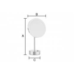 Specchio ingrandimento a Led OUTLINE