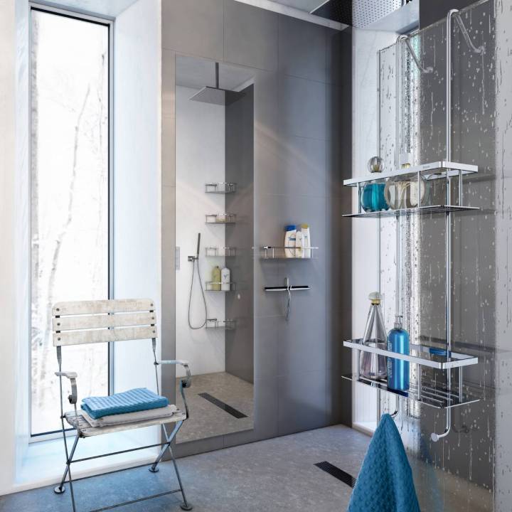 Mensola per doccia doppia SIDELINE